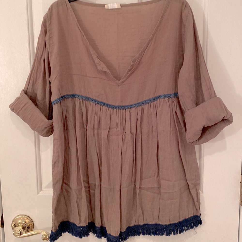 Natural Life Bohemian Peasant Blouse